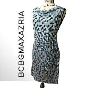 BCBG MAXAZRIA SLEEVELESS COWL NECK PARTY DRESS SIZE XSMALL